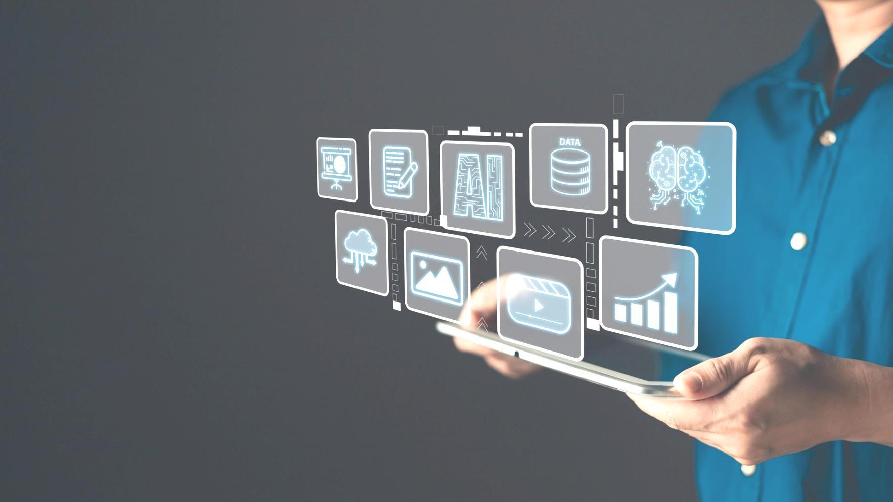 Technology collaboration workspace showing integration systems